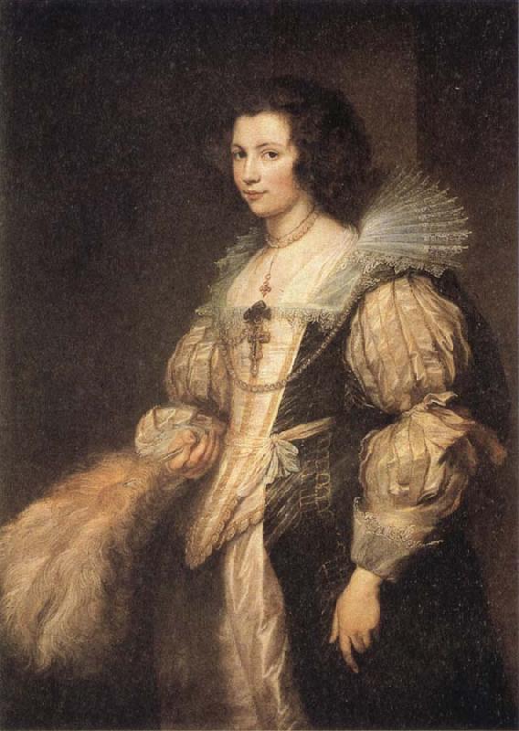 Anthony Van Dyck Portrait of Maria Louisa de Tassis oil painting picture